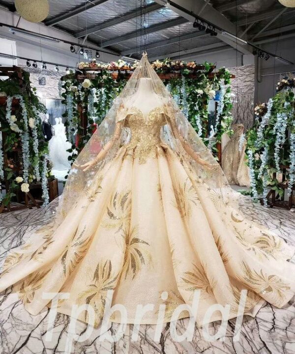 gold wedding dresses for sale 553-01