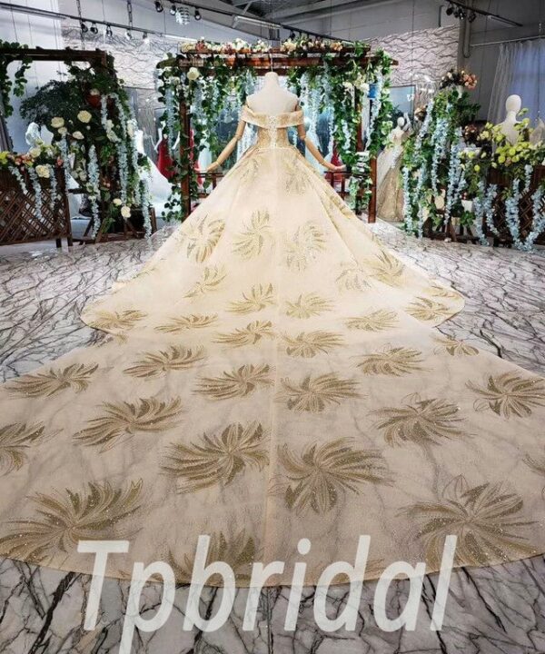 gold wedding dresses for sale 553-09