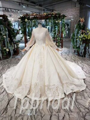 satin wedding dresses 536-01