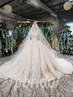 wedding dress with veil 555-01