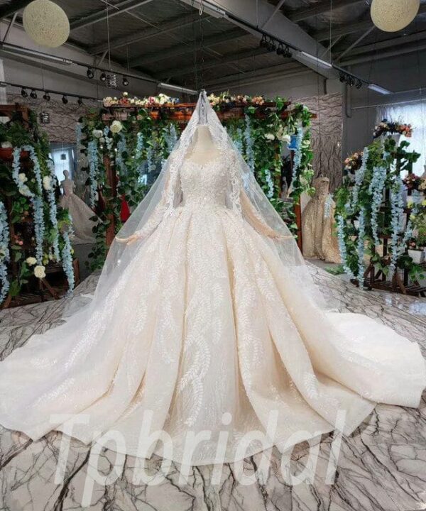 wedding dress with veil 555-01