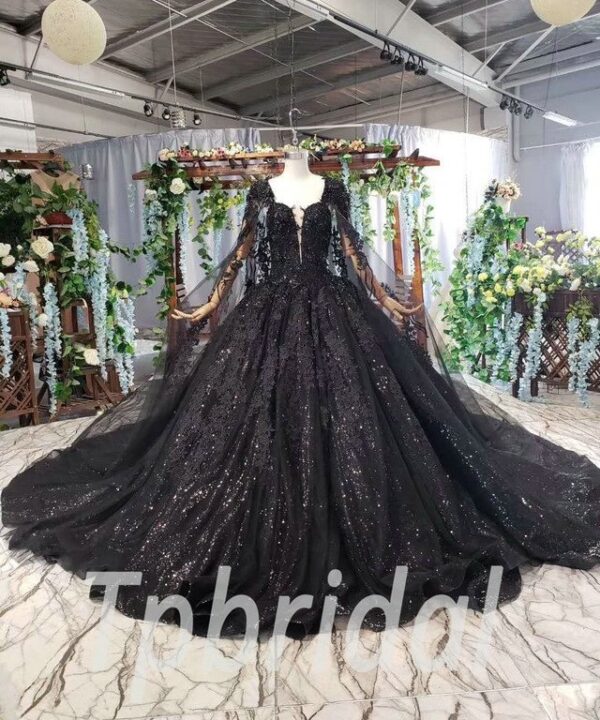 black wedding gown 564-02