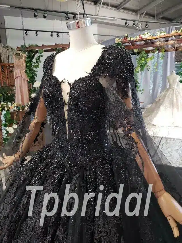 black wedding gown 564-05