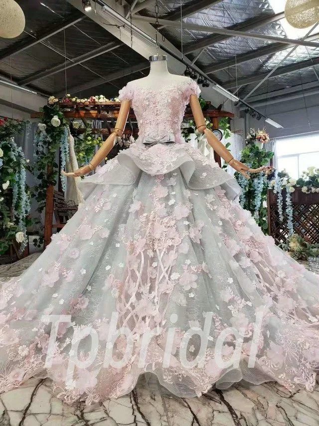baby pink prom dress 588-04