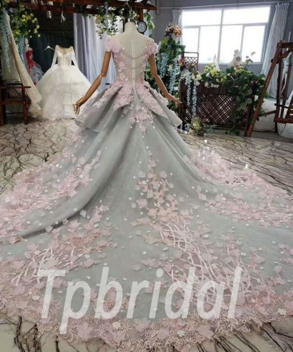 baby pink prom dress 588-08