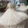 beaded lace wedding dress 577-02