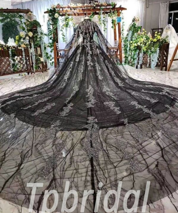 black wedding dress 560-04