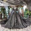 black wedding dress 560-07