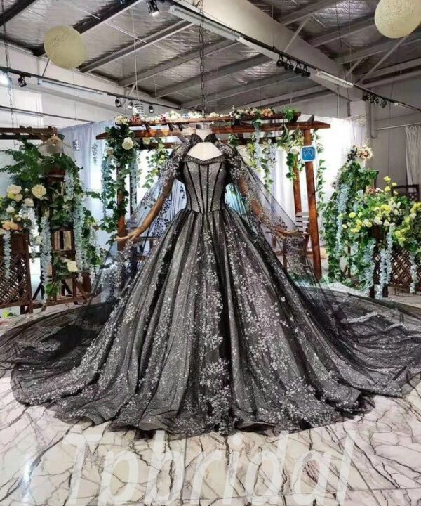 black wedding dress 560-07