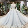 light blue wedding dress 566-01