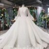 puff sleeve wedding dress 570-01