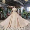 wedding dress golden 578-01