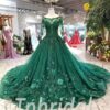 dark green prom dress 589-01