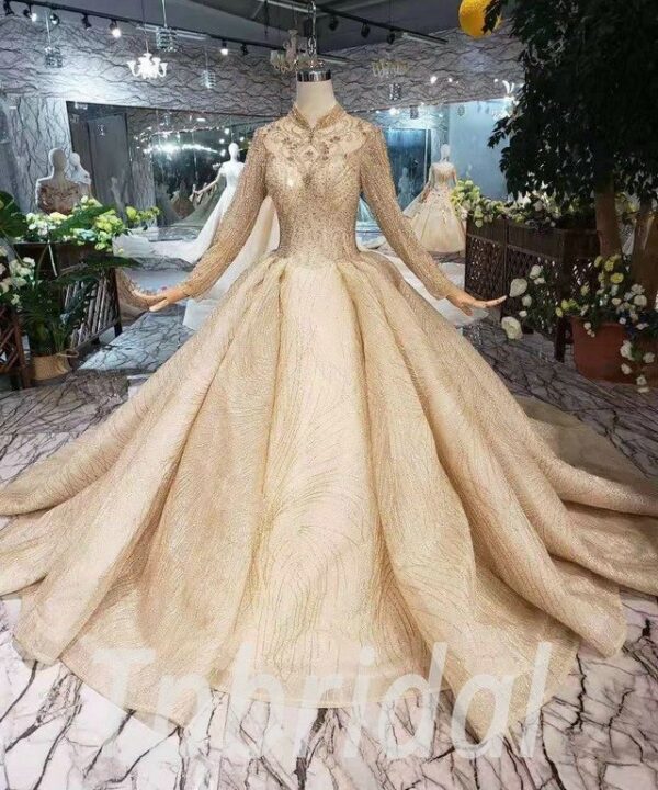 gold wedding gown 590-01