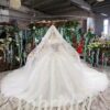 white ball gown wedding dresses 586-01
