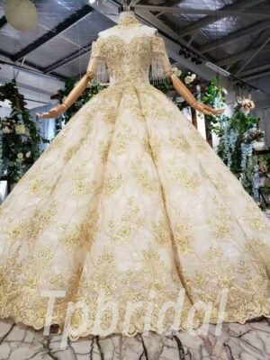 gold ball gown 597-06
