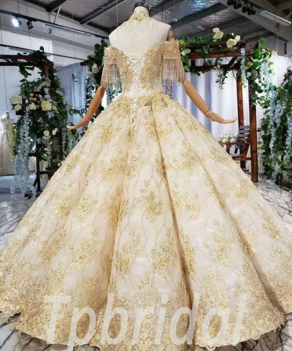 gold ball gown 597-07