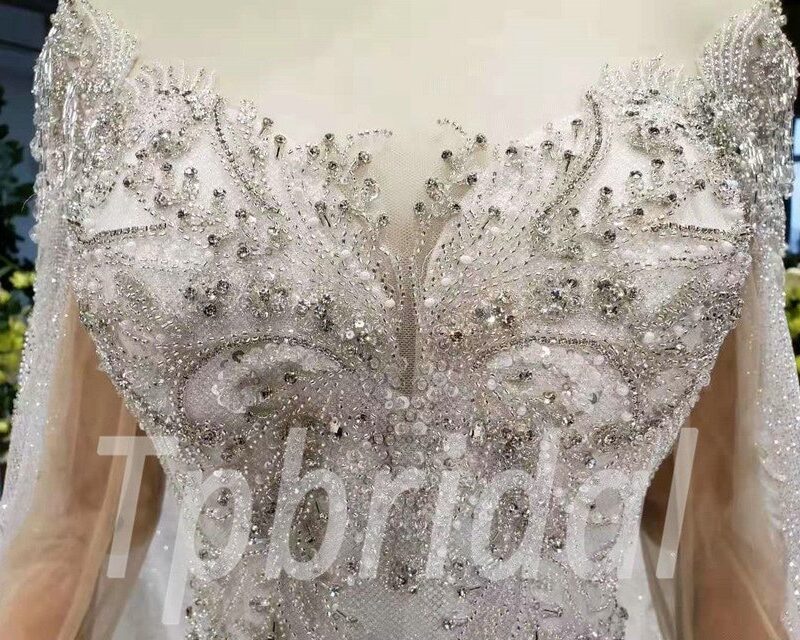 mermaid wedding dress with cape 611-10