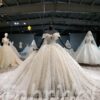 crystal ball gown wedding dress 643-07