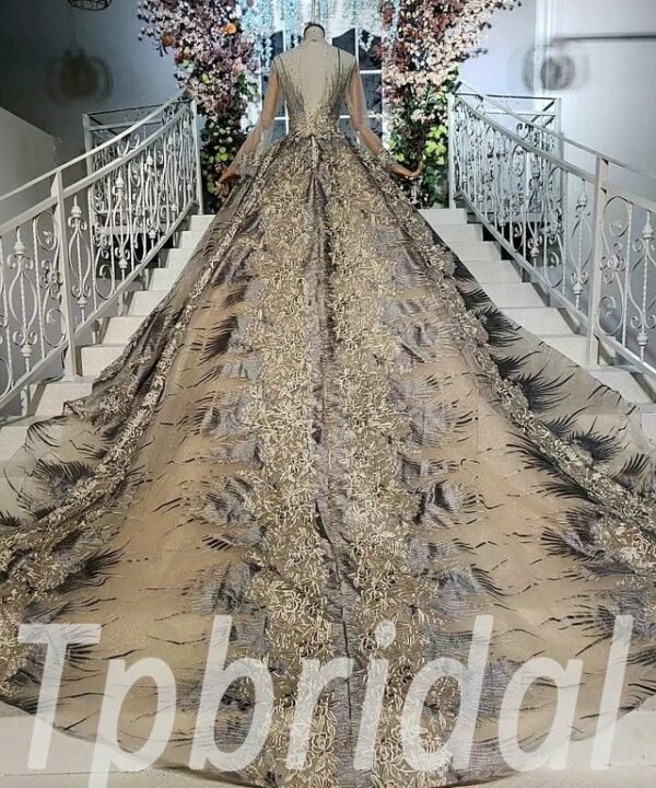 high neck ball gown 629-03