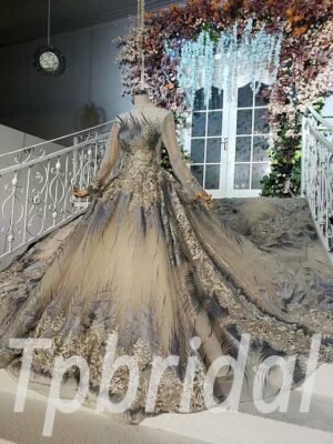 high neck ball gown 629-04