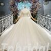 high neck ball gown wedding dress 630-04