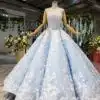 light blue ball gown 621-01