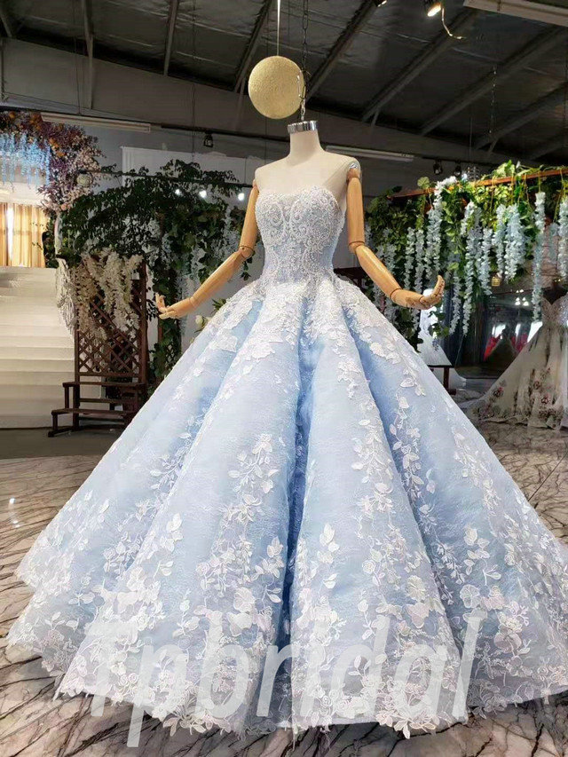 light blue quinceanera dress