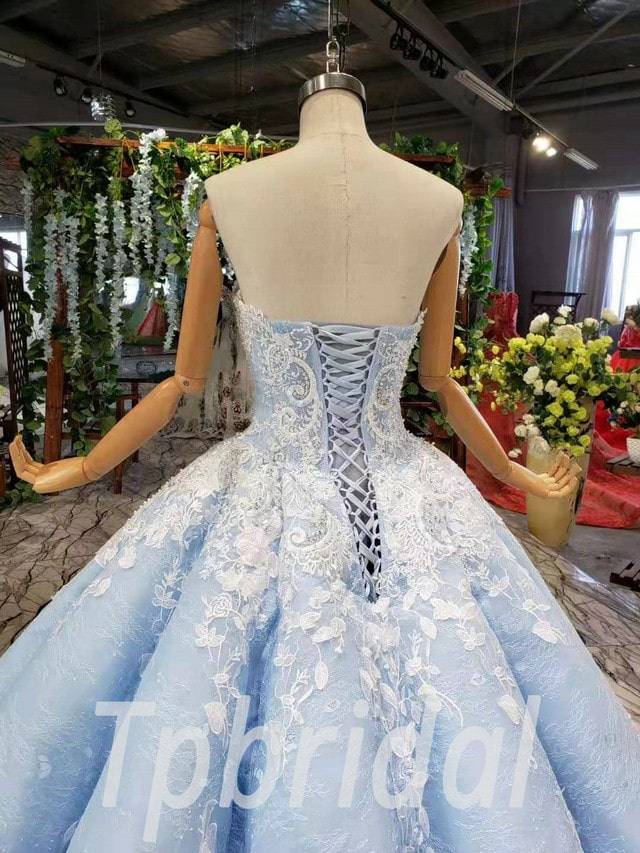 light blue quinceanera dress