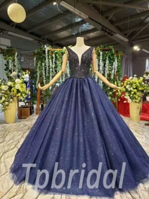 royal blue prom dress 624-01