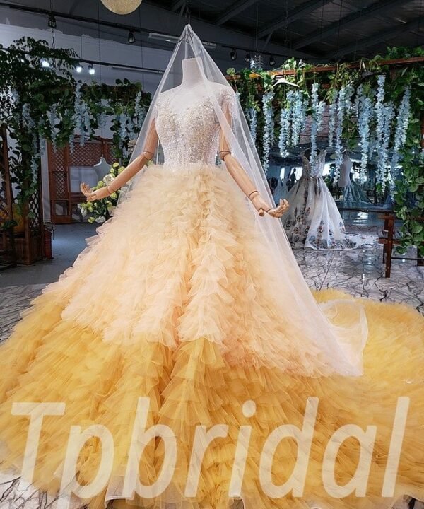 yellow wedding dress 625-04