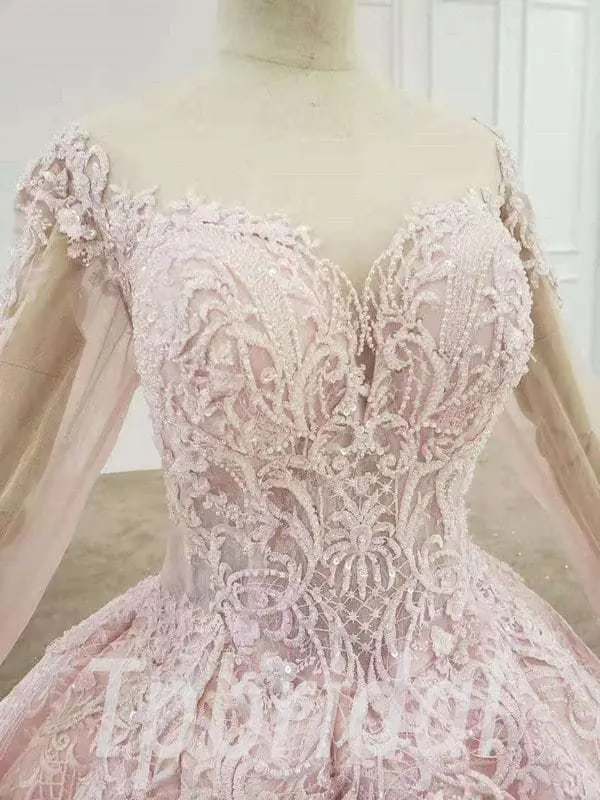 pink ball gown quinceanera dress 668-002