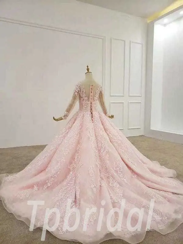 pink ball gown quinceanera dress 668-007