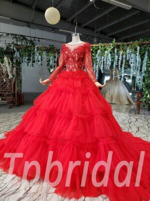 red ball gown 651-10