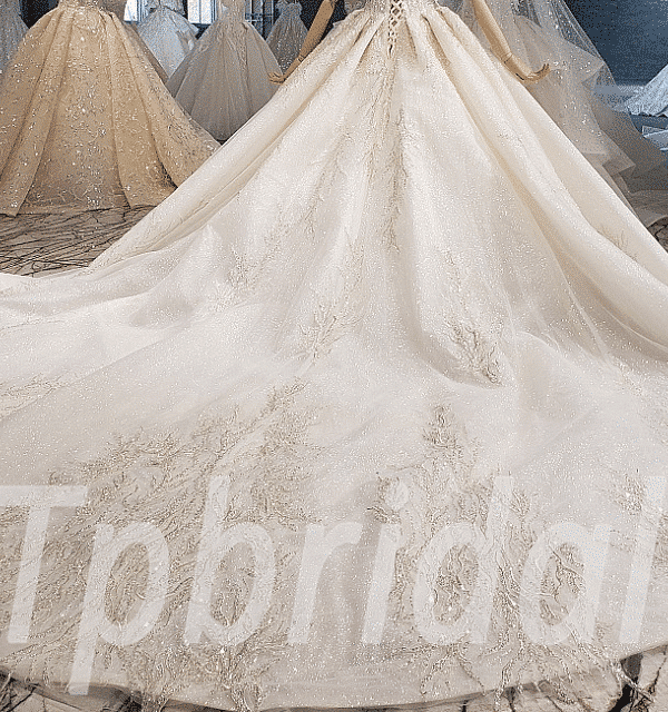 short sleeve wedding dress 645-01