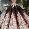 burgundy prom dress 686-003