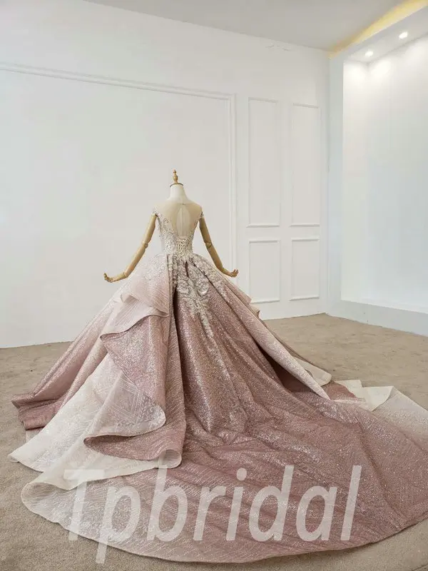pink sparkly ball gown 685-003