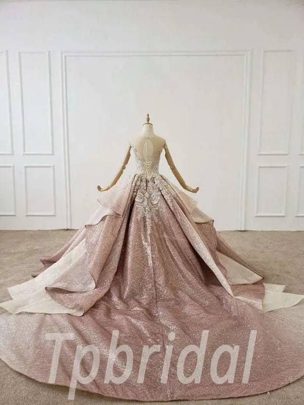 pink sparkly ball gown 685-004