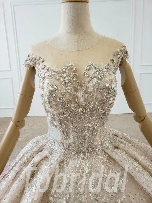 pink sparkly ball gown 685-007