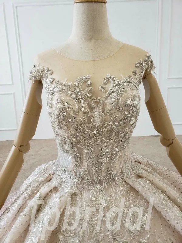 pink sparkly ball gown 685-007