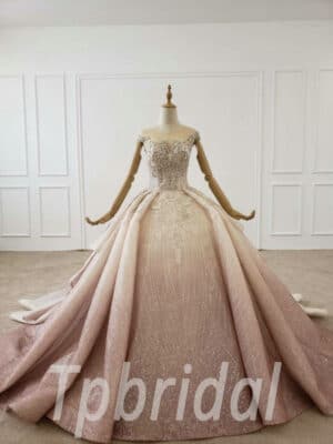 pink sparkly ball gown 685-009