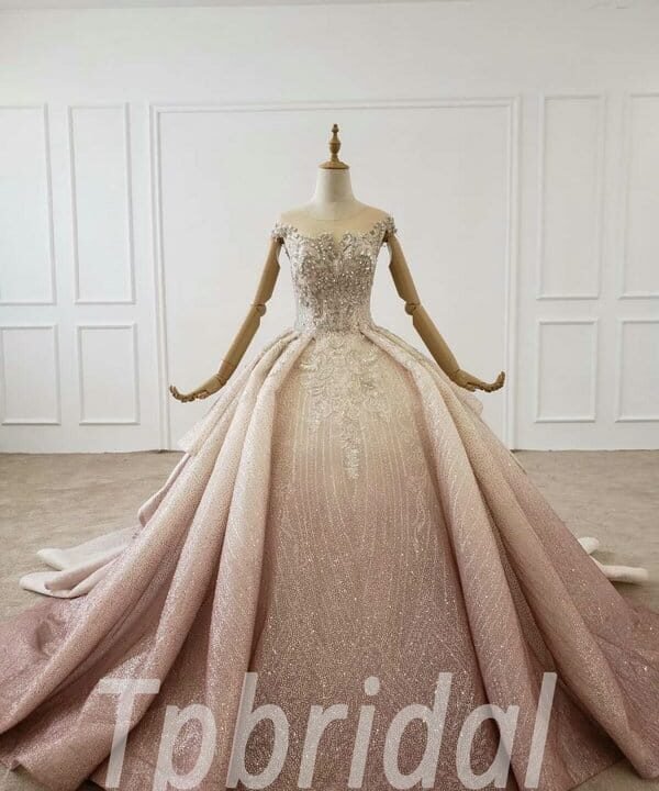 pink sparkly ball gown 685-009