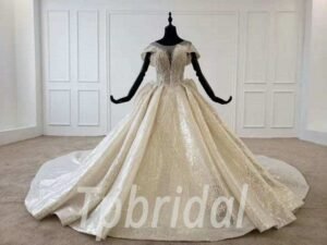 sparkly wedding gown 676-001