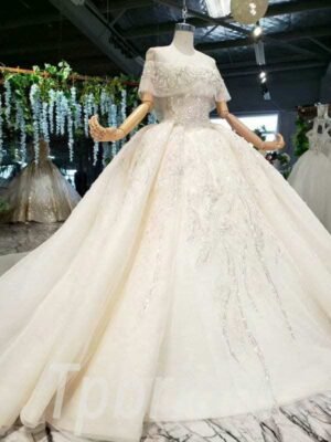 champagne ball gown 706-008