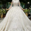feather wedding dress 704-003