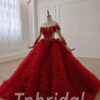 red princess ball gown 695-003