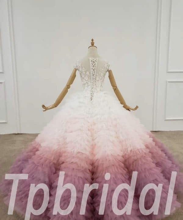 Multi color wedding dress 718-008