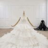 Tiered wedding dress 715-003