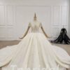 beaded ball gown wedding dress 716-006