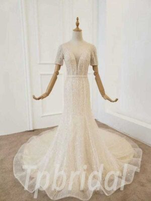 fitted wedding dress 733-001